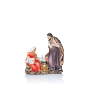Bougeoir - Crèche de Noël - Sainte Famille - 7,5 cm - Classic