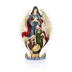 Szopka bożonarodzeniowa - Święta Rodzina - Anioł - 45 cm - Decorato