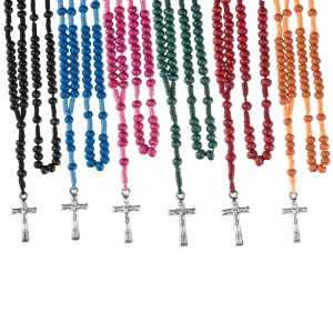 Chapelet - bois - 4 mm - bonbonnière