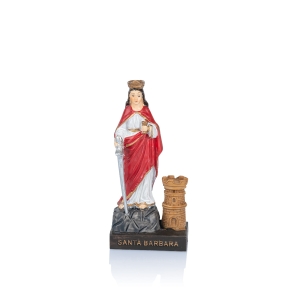 Figurine - Sainte Barbe - 10 cm