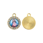Médaille - zircone - Cœur de Jésus