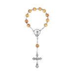 Dizain du rosaire - bois d'olivier - Notre-Dame Immaculée - 8 mm