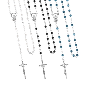 Chapelet - verre - 4 mm - nacré