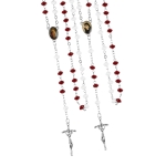 Chapelet - plastique - 6 mm - Jésus Miséricordieux - Sainte Faustine Kowalska