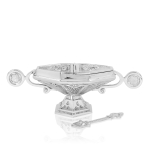 Navette - cuillère - laiton - nickel - 26 cm