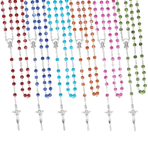 Chapelet - verre - 6 mm