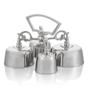 Dzwonki poczwórne - mosiądz - nikiel