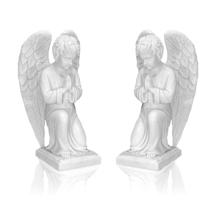 Statues - marbre - anges - 50 cm