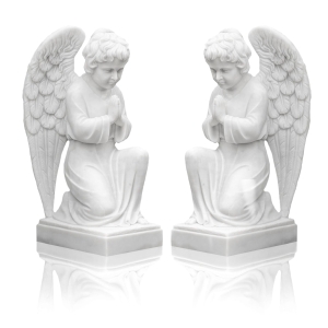 Statues - marbre - anges - 100 cm