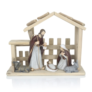 Crèche de Noël - Sainte Famille - 24 cm - Favola