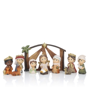 Crèche de Noël - Enfants - 12 cm - Classic