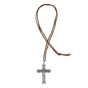 Halskette - Kreuz - Heiligste Dreifaltigkeit - Geschenk - Andenken zur Firmung - Riemen