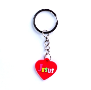 Keychain - heart - JESUS