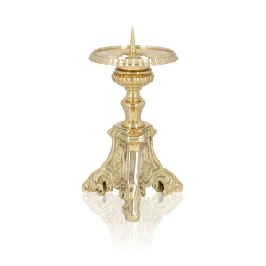 Brass candle holder - 17 cm