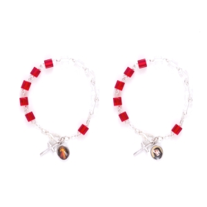 Bracelet - dizainier - Jésus Miséricordieux - Sainte Faustine Kowalska
