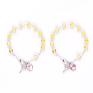 Bracelet - dizainier - Saint Jean-Paul II - Pape François