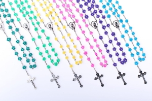 Flowers polymer rosary