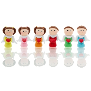 Petit Ange - cœur - pâte autodurcissante - mélanger