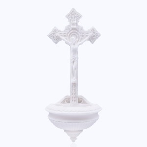 Stoup - cross - Alabaster