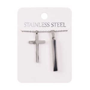 Collier - petite croix - Stainless Steel