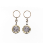 Porte-clé - rotatif - Saint Benoît - satiné