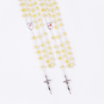 Chapelet - verre - 6 mm - Pape François - Saint Jean-Paul II