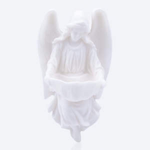 Stoup - angel - Alabaster