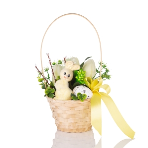 Centre de table pour Pâques - décoration - petit panier - lapin - Pâques