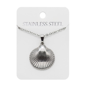 Collier - coquille - Coquille Saint-Jacques - Stainless Steel