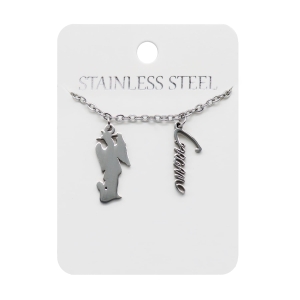 Necklace - st. Michael Archangel - revelations -  Gargano - Stainless Steel