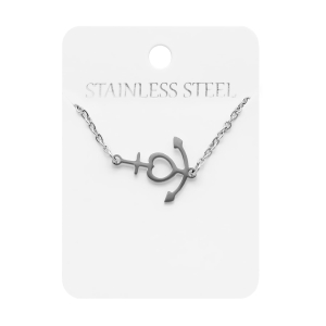 Collier - croix - cœur- ancre - Stainless Steel