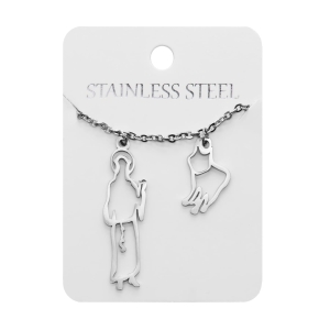 Collier - Saint François d'Assise - Loup de Gubbio - Stainless Steel