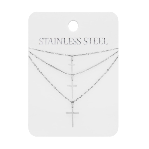 Collier - croix - Stainless Steel