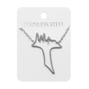 Collier - petite croix Tau - Stainless Steel