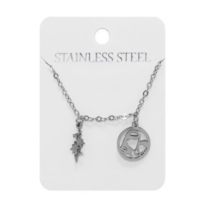 Collier - Saint Antoine - Enfant Jésus- lys - Stainless Steel