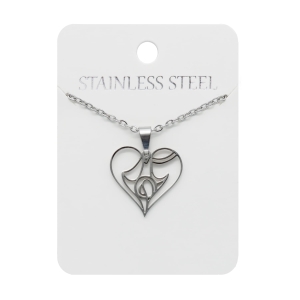 Collier - Sainte Famille - cœur- Stainless Steel