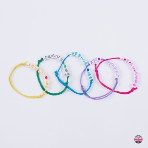 I LOVE JESUS cord bracelet