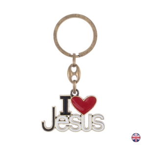 Porte-clé - I LOVE JESUS - anglais