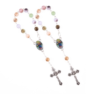 Dizainier - plastique - avec fermoir mousqueton - 8 mm - Saint Christophe