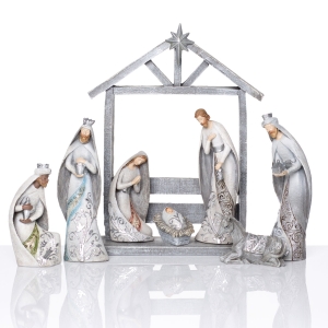 Crèche de Noël - 29 cm - Decorato